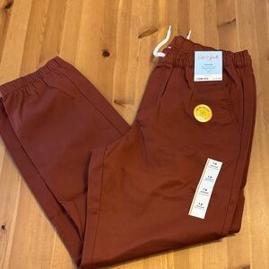 NWT! Cat & Jack Brick Red Jogger Pants Size 16